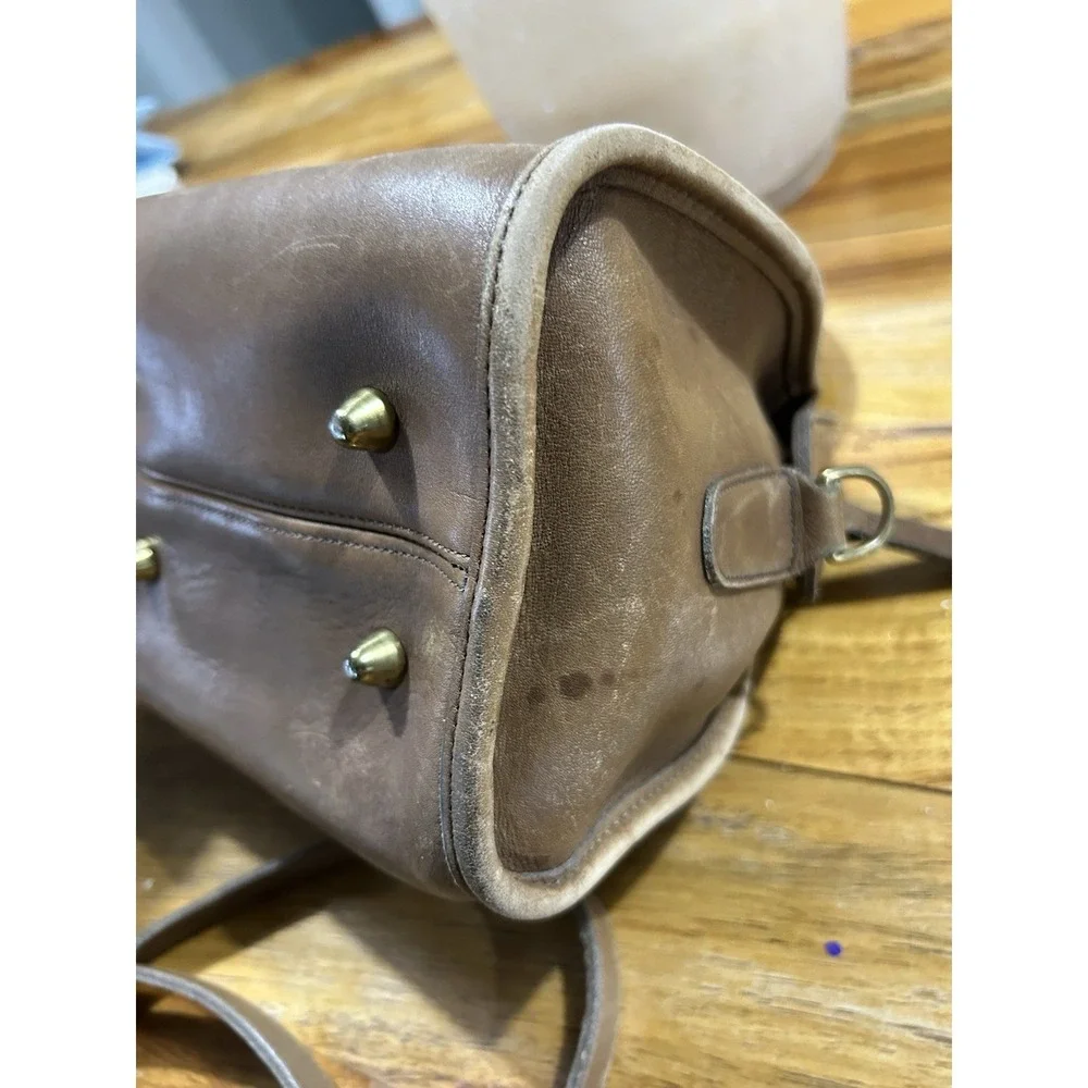 Vintage Coach Broadway Satchel Speedy Doctor Bag Putty Leather USA